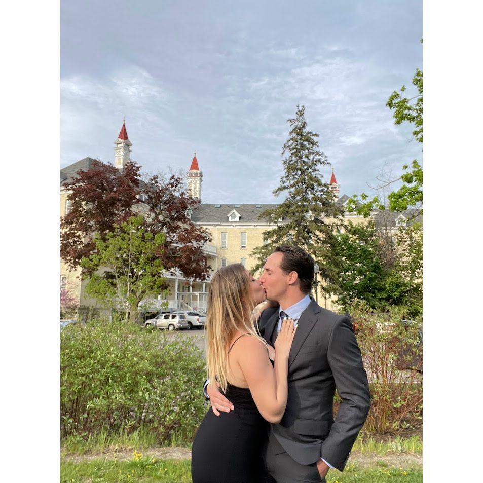 This is right after we had dinner in a castle for my birthday!