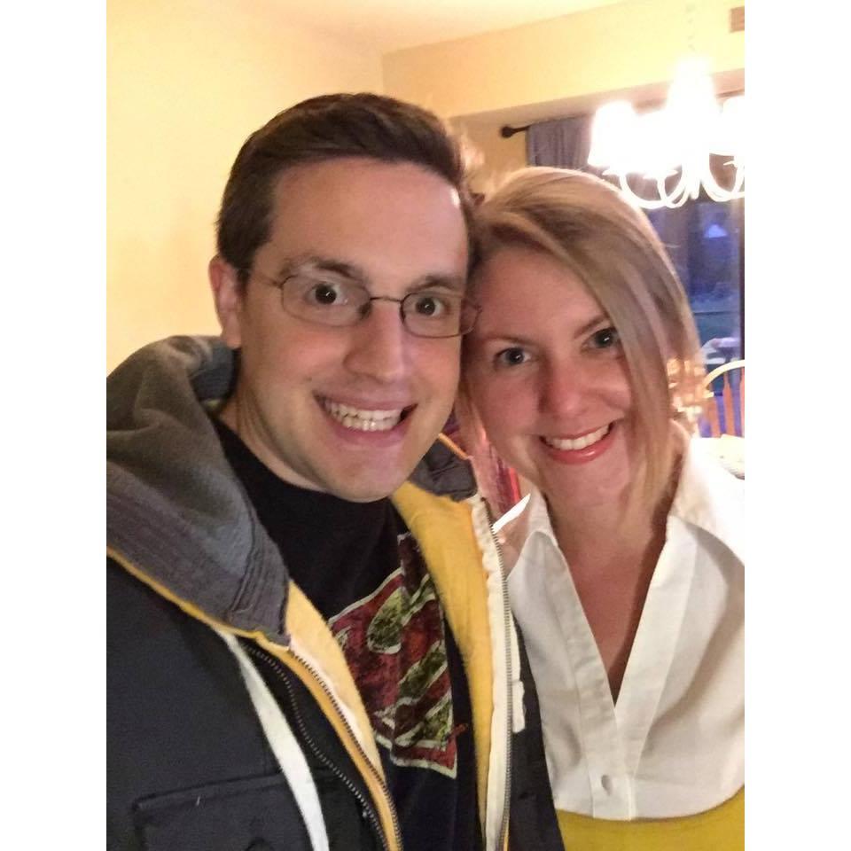 Halloween dressing up as Penny and Leonard from Big Bang Theory!