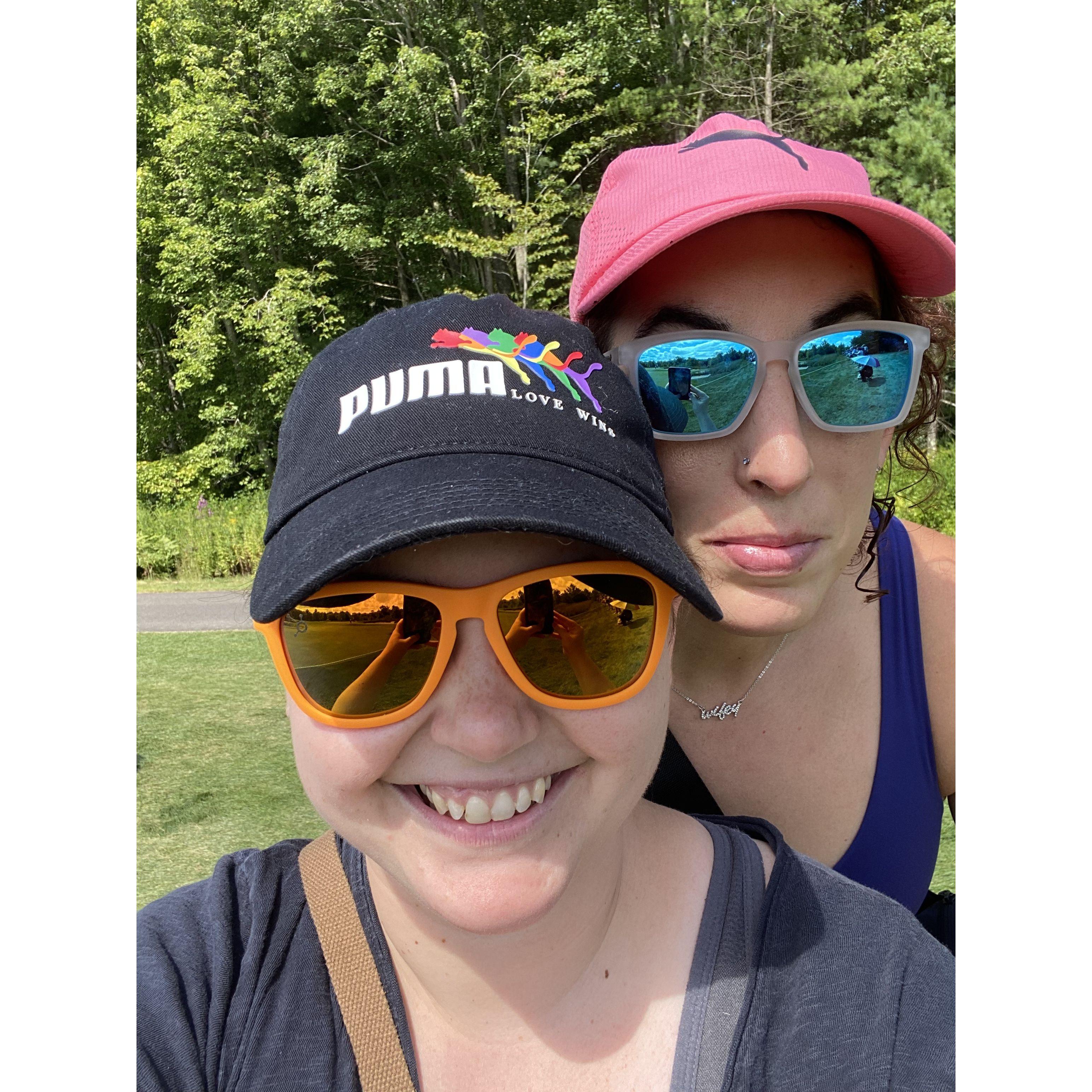 Our first golf tournament together!