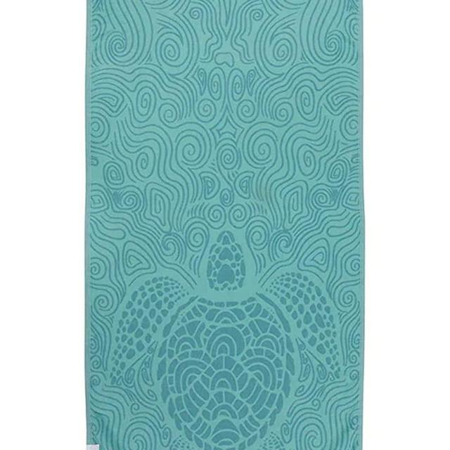 Sand Cloud Turkish Beach Towel - Sand Free - 100% Organic Turkish Cotton Yarn - Quick Dry Towel for Beach, Picnic, Blanket or Bath Towel - As Seen on Shark Tank - Marine Life (Swirl Turtle)