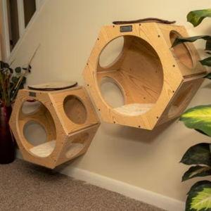 Armarkat Real Wood Cat Wall Additions, Natural Beige, 2 count
