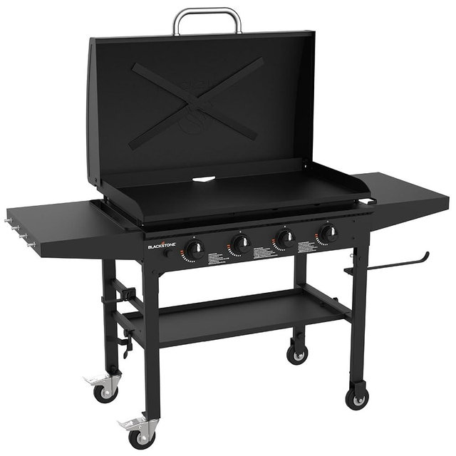 Blackstone 2530AZ Original 36” Omnivore Griddle with Hood, Powder Coated Steel, Black