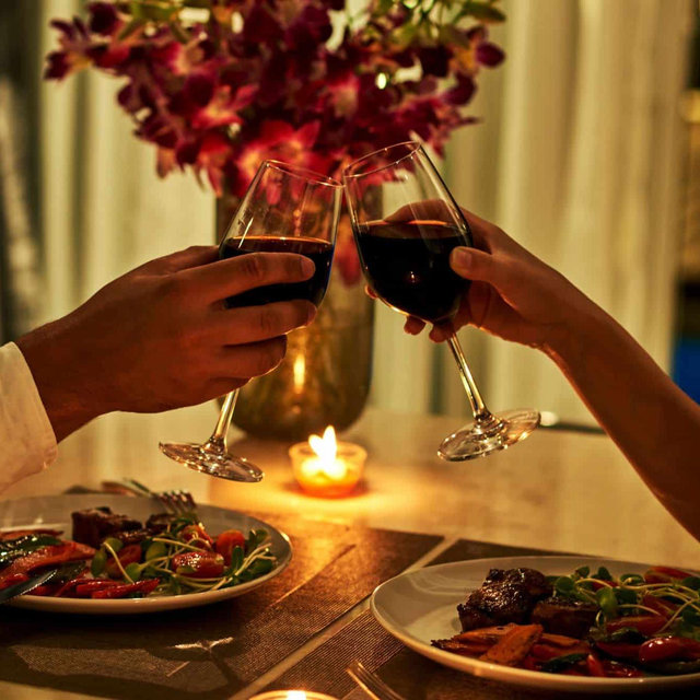 Dinner For Two On Our Honeymoon