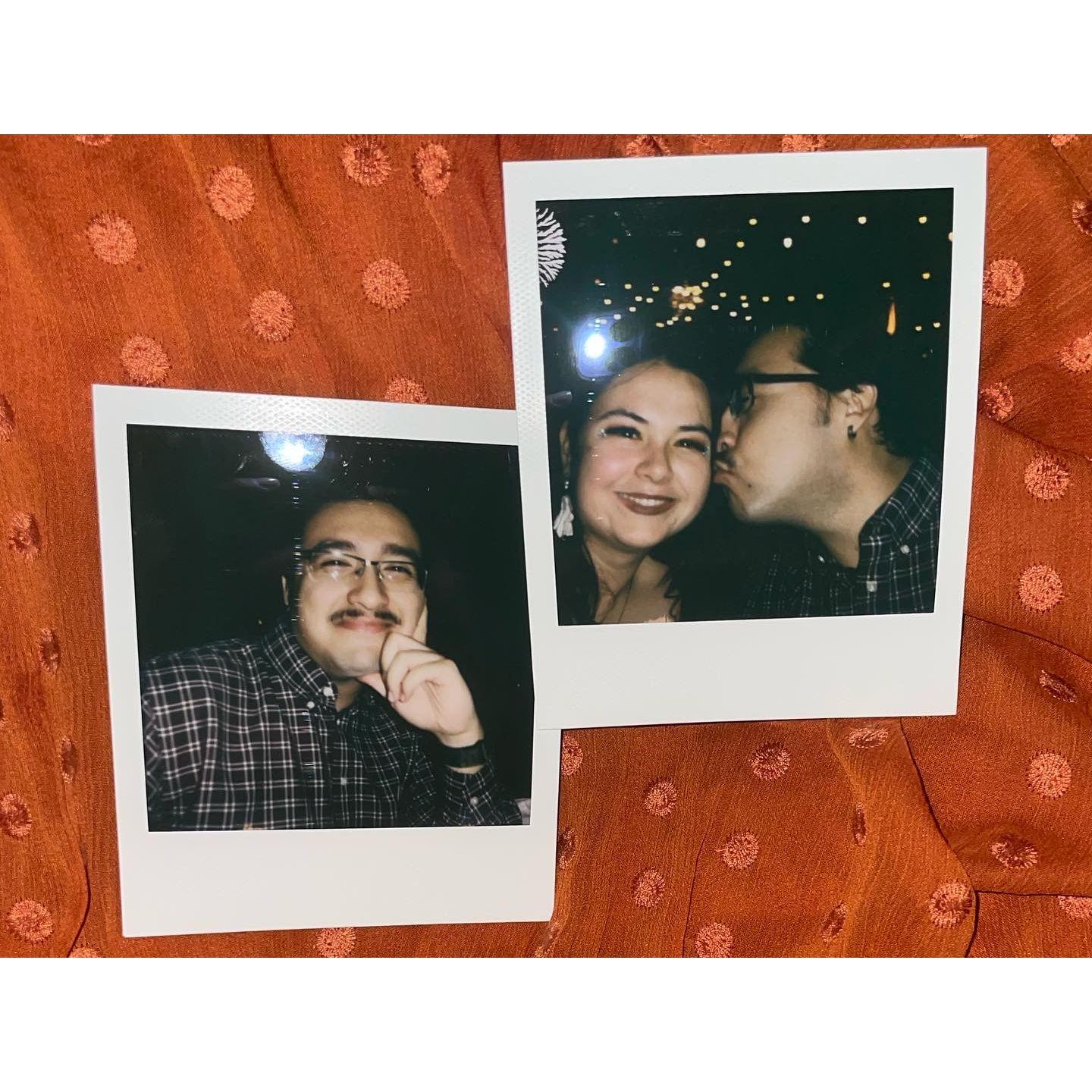 One year anniversary polaroids! We went to Salomé on Main in McAllen - it was delicious. Esp the huitlacoche tamale!