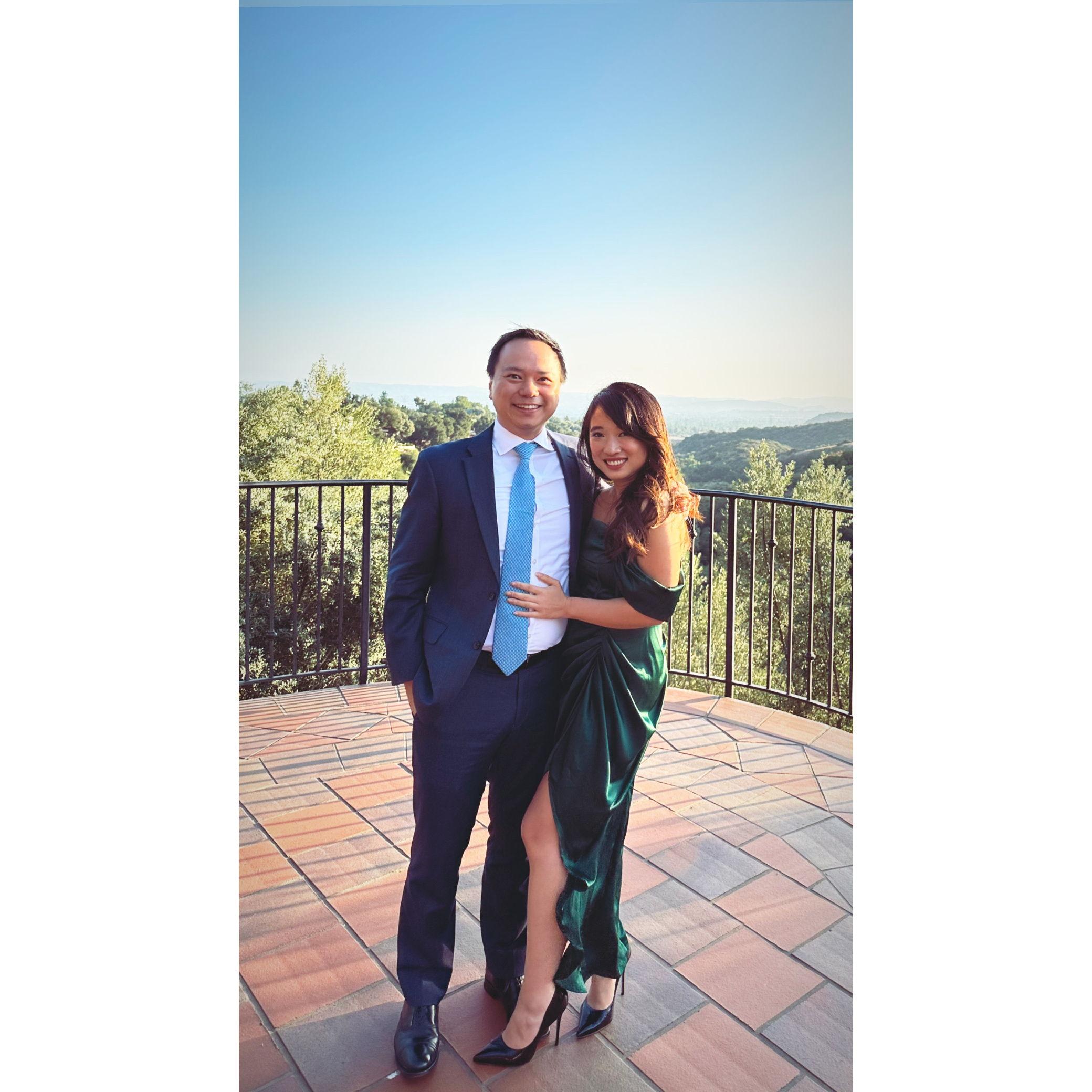 Our first wedding together - and we made it "Instagram official"