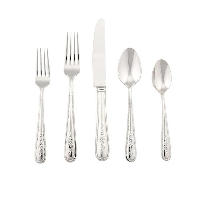 Lenox Opal Innocence Flatware 5-Piece Place Setting - , Silver