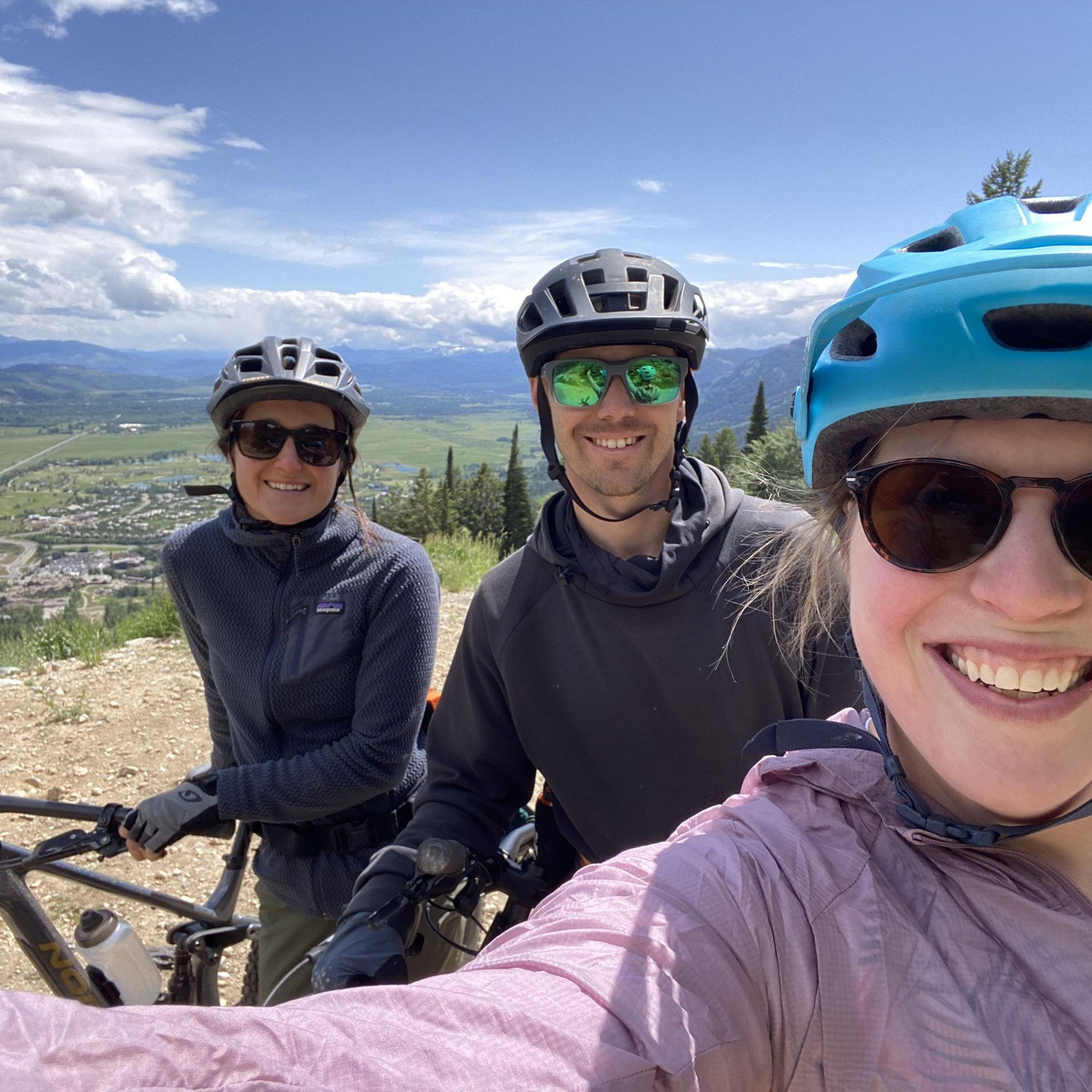 Downhill day in Jackson with Becca