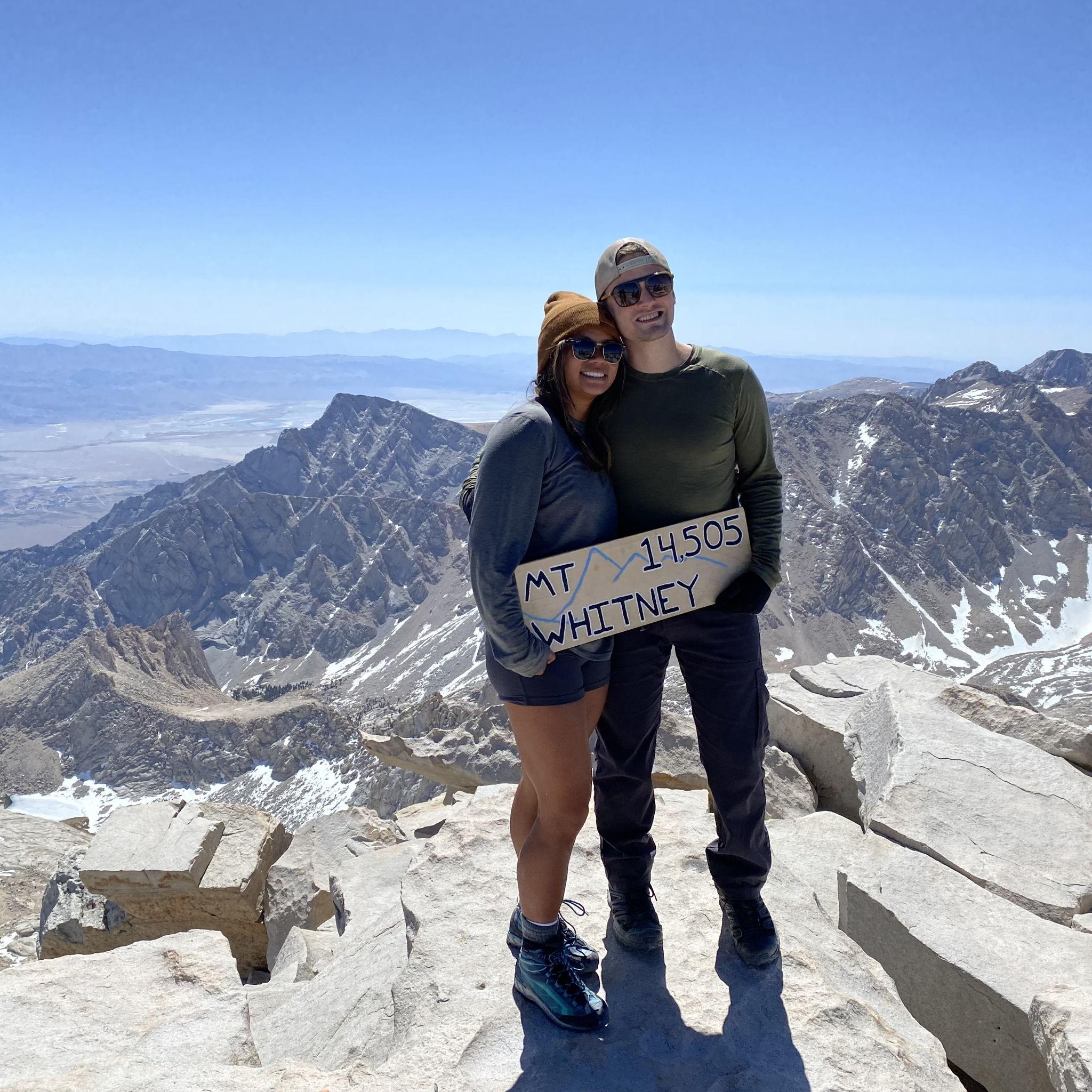 Climbing to the top of Whitney