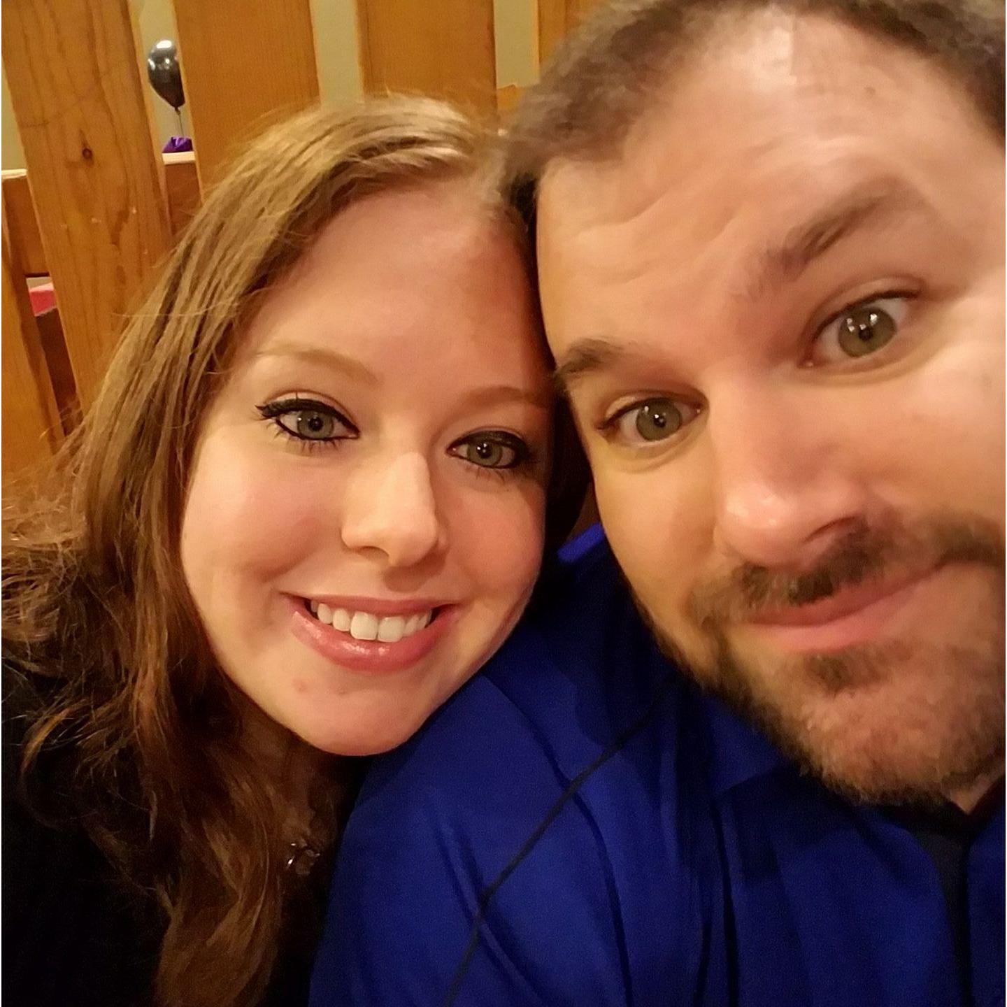 April 2017, a little before our 2 year anniversary!