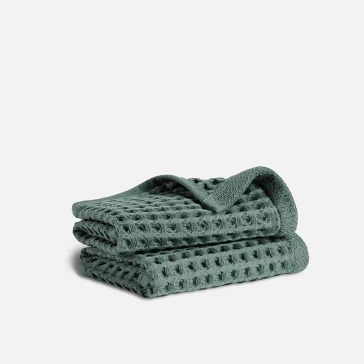 Dreamweave Waffle Washcloths- botanical green
