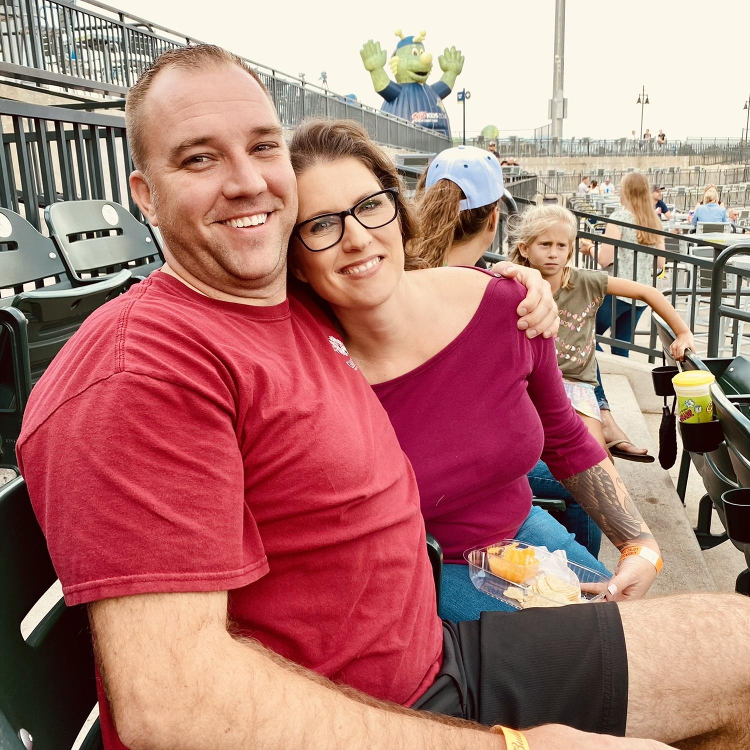 One of our first dates was LCFS day at Segra Park. It was a homerun!