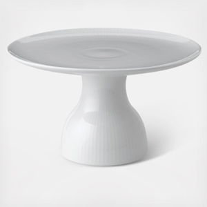 Royal Copenhagen White Fluted Cake Stand
