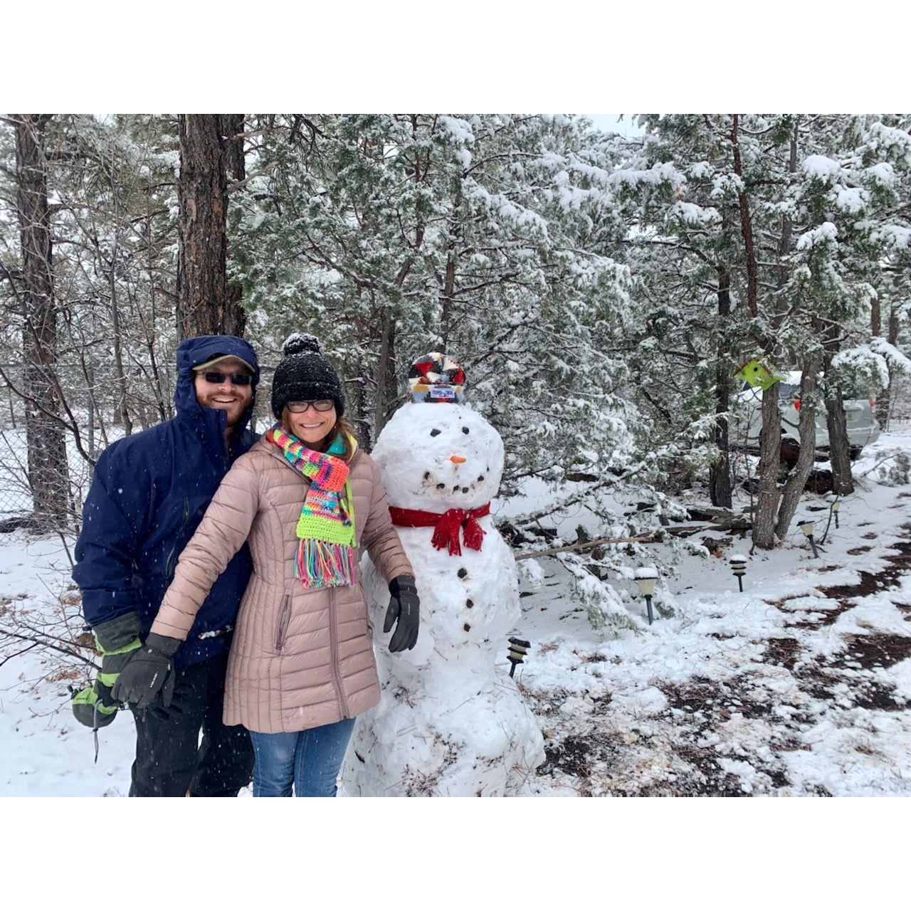 Snow fun in Show Low. January 2021.