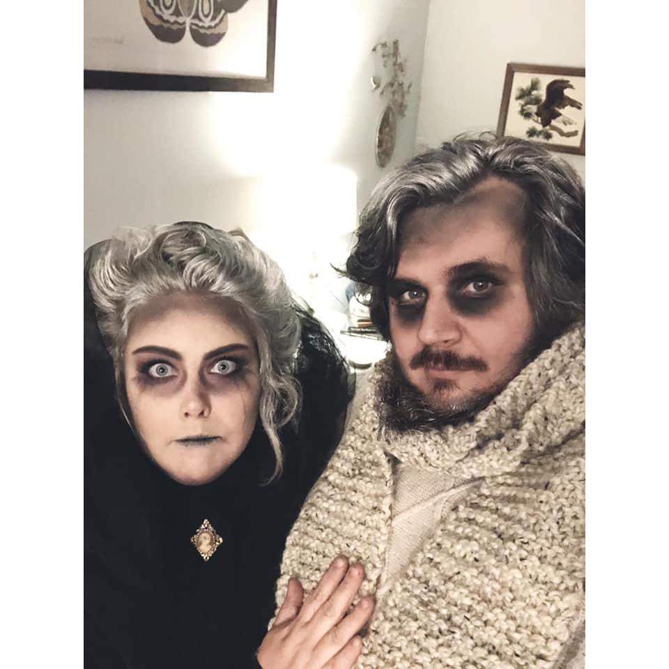 Halloween! 
This year we made it up off the rip and did our interpretation of the Dead Lighthouse Keeper and his Ghostly Widow!