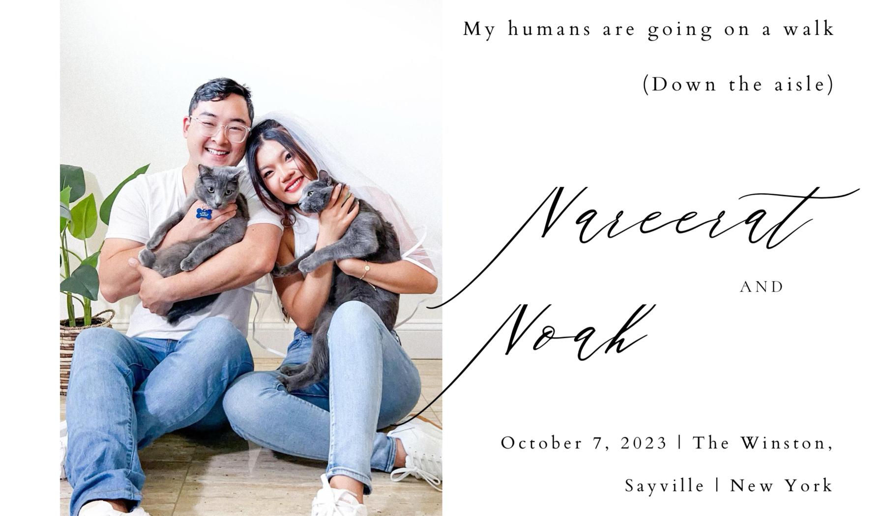 The Wedding Website of Nareerat Diewrattanakul and Noah Nekrutman