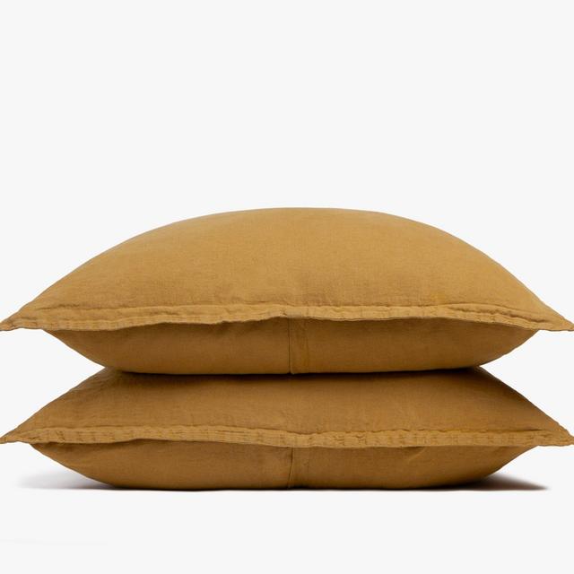 Linen Sham Set - Ochre