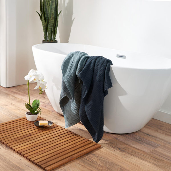 Uchino Waffle Twist Bath Towel - Thumbnail 4