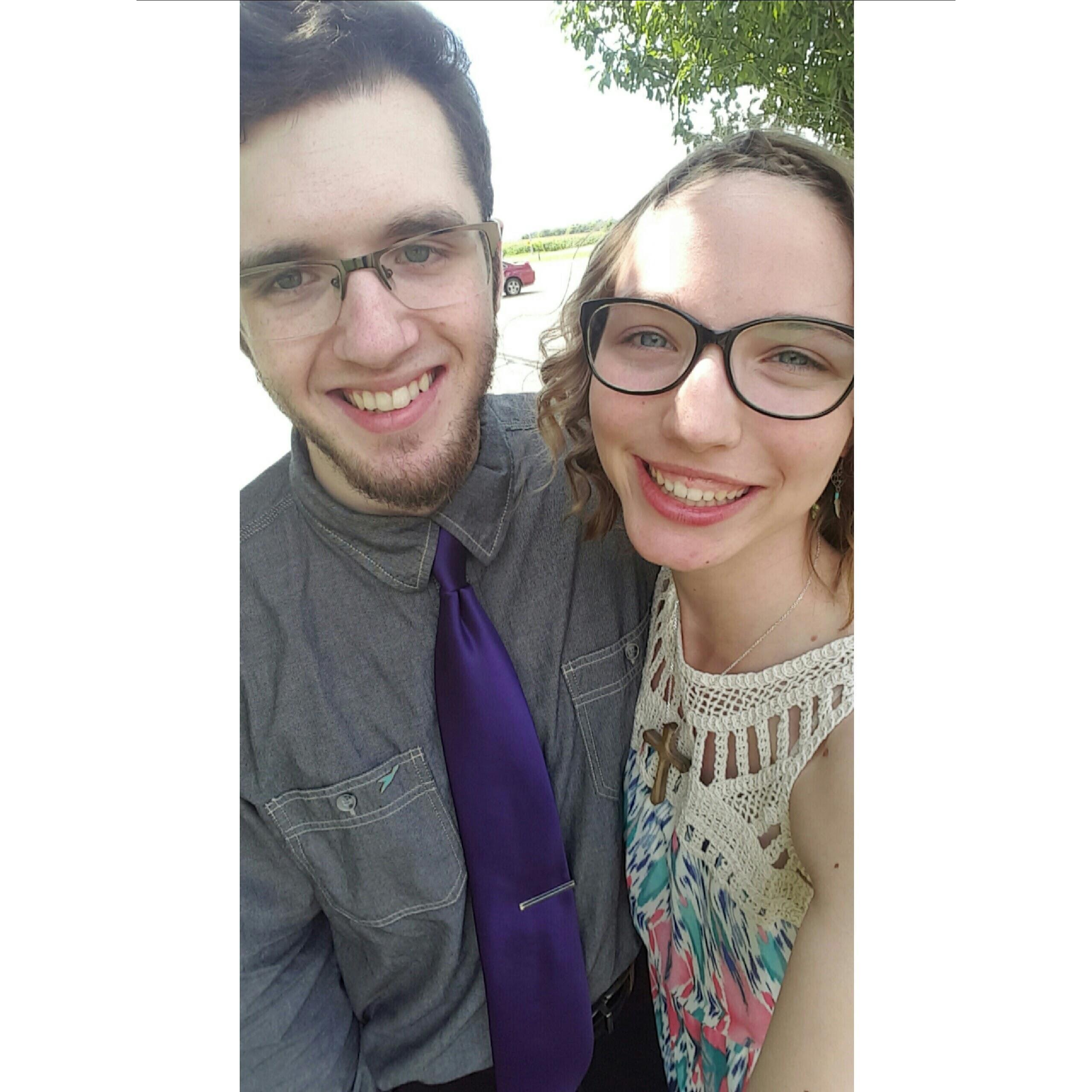 At my, Shayna, cousin's wedding in 2016, we really got into our fancy clothes.