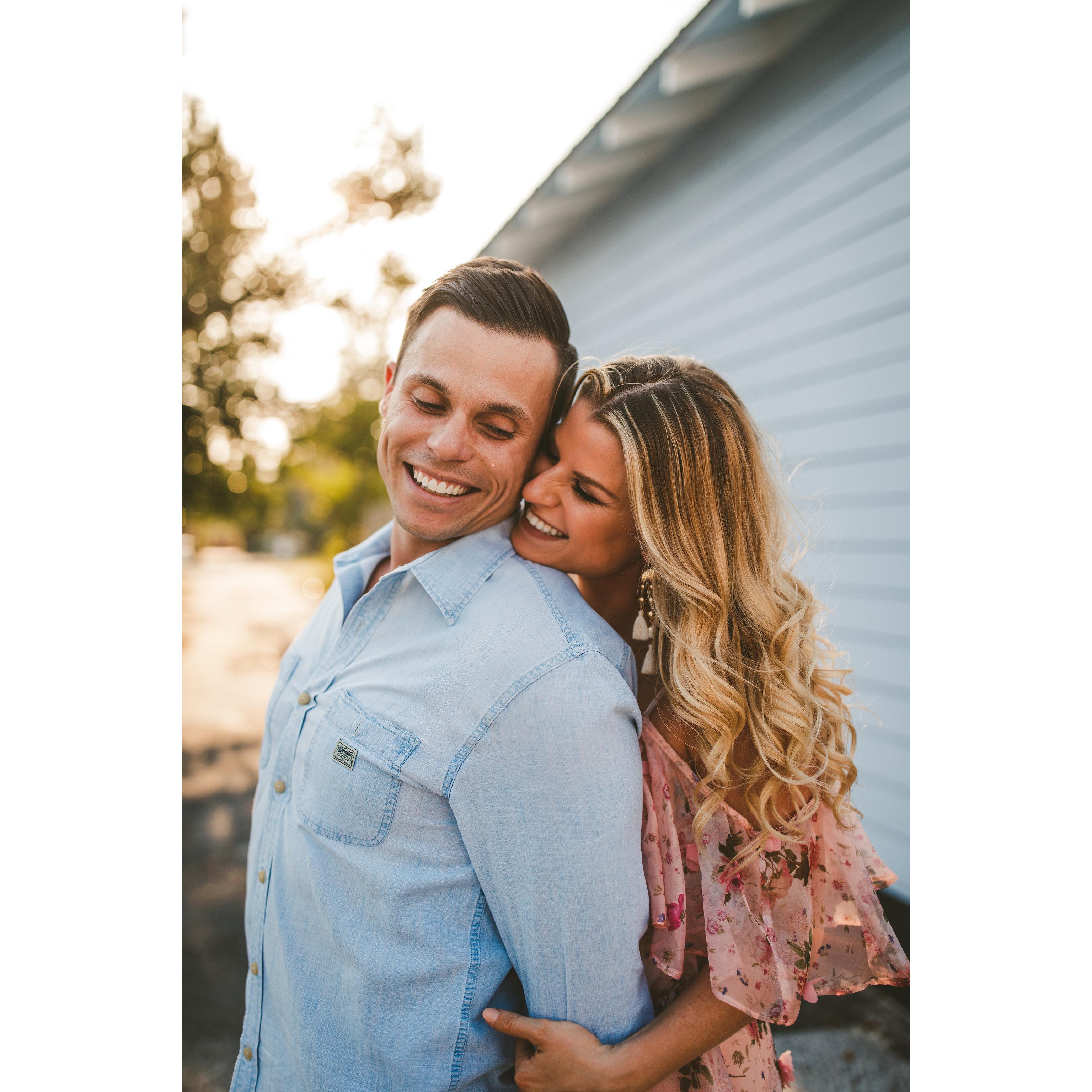 One of my favorite pictures from our engagement shoot! Eddie said it's because my hair looks great, but let's be honest... those dimples <3