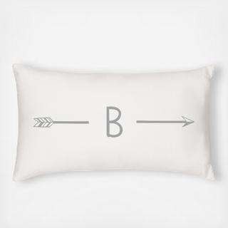 Personalized Arrow Lumbar Pillow