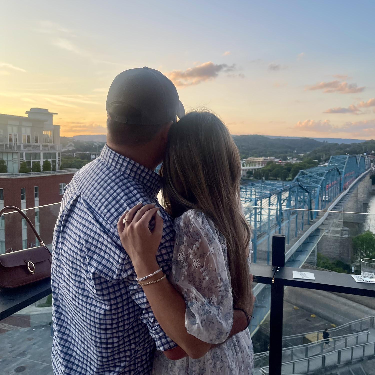 We celebrated our engagement surrounded by love from our friends.