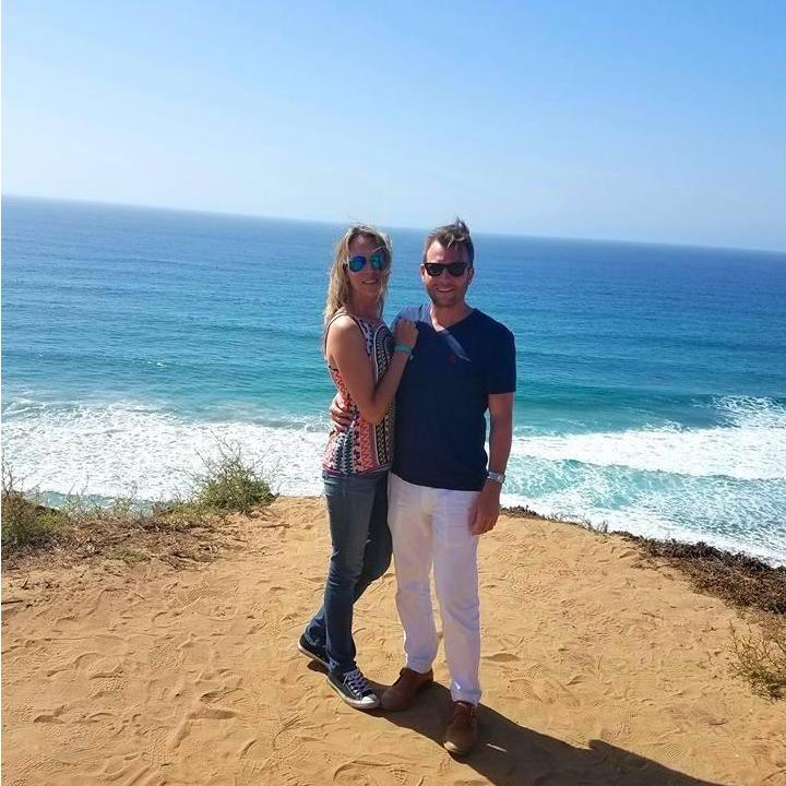 Fun fact: Matt wears white pants even when he hikes!