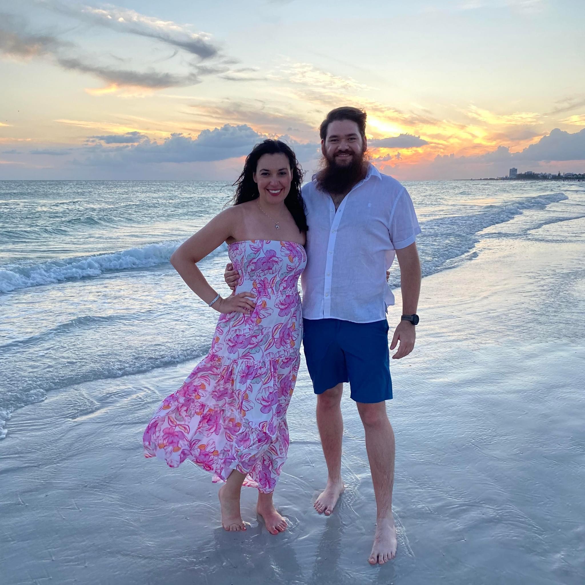 Our first vacation together: Siesta Keys, Florida.  June 2024