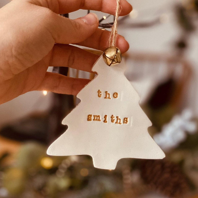 Handmade Personalised Clay Star Tree Decoration, Christmas Decoration, Tree Decs, Boho Decor, Bohemian, Xmas, Noel, Decoration Gift
