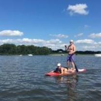 Paddle boarding on the Bohemia