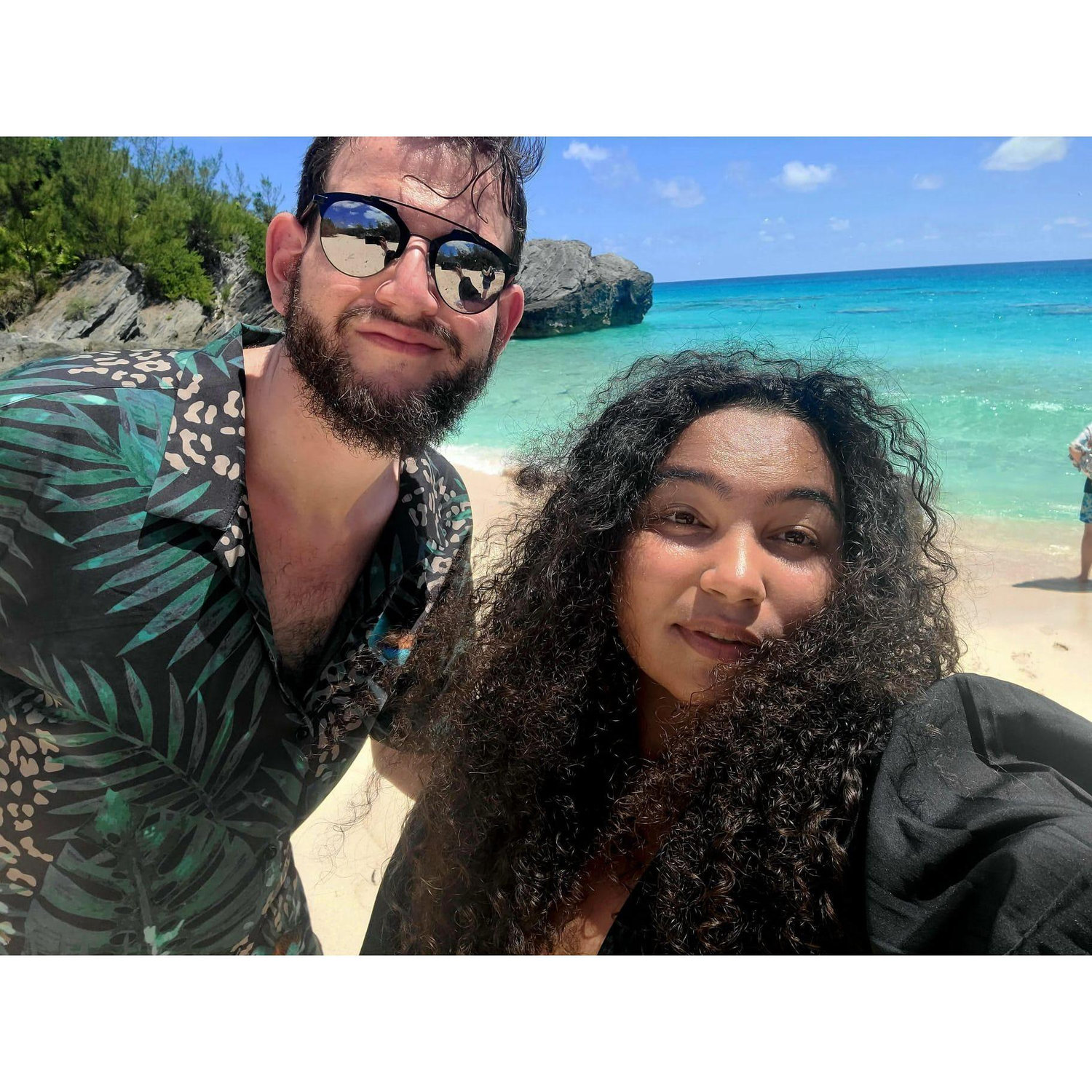 On a secluded beach