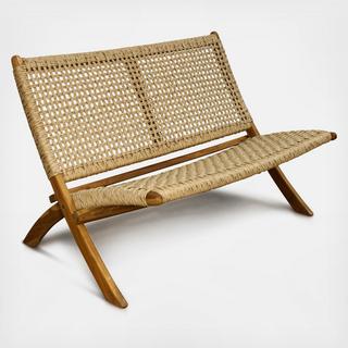 Asha Indoor/Outdoor Folding Lounge Settee