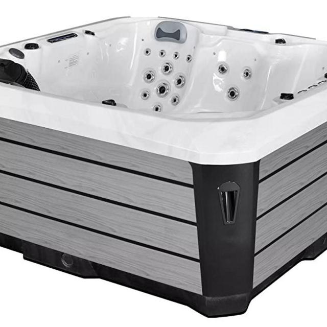 Hot Tub Spa - Comfort Hot Tubs - Seats 5-6 People - 51 Jets – Roll Cover, Water Fountains, Ozonator, LED Lights, Headrests, and More