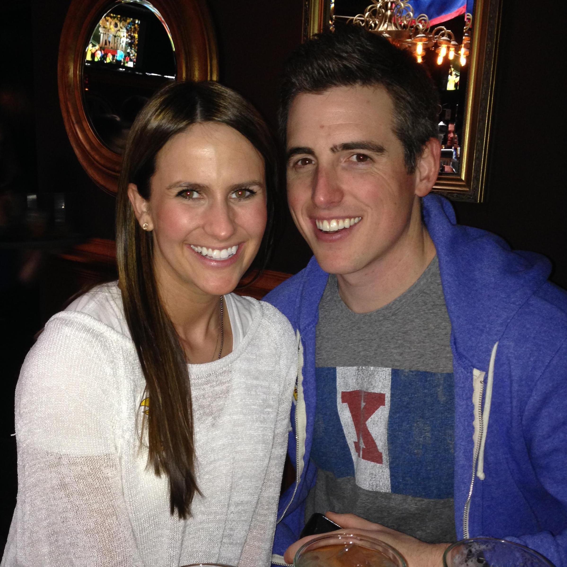 Cheering on KU @Kincade's in Chicago