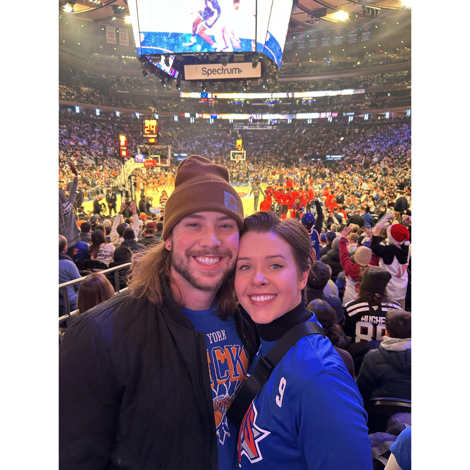 Knicks game at MSG...we saw Ben Stiller!