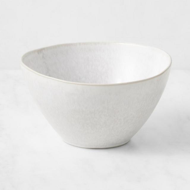 Cyprus Reactive Glaze Bowl, Medium, White