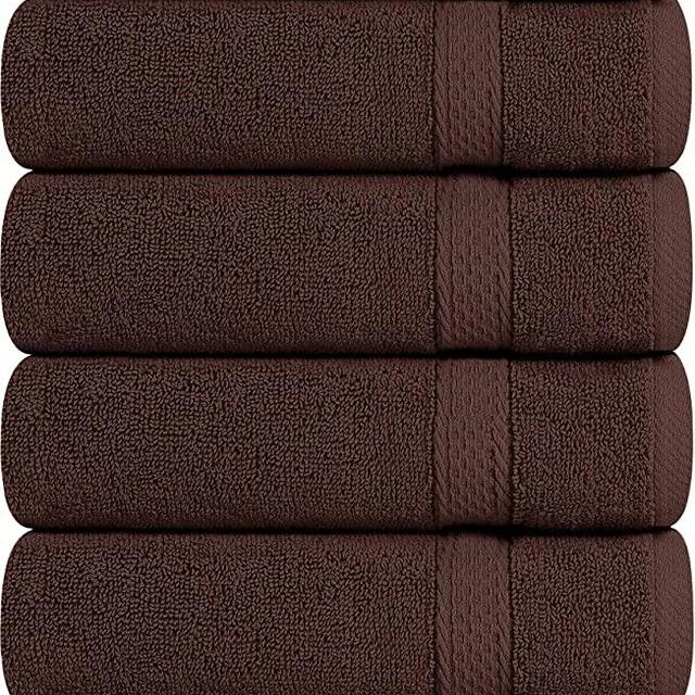 Utopia Towels Premium Dark Brown Hand Towels - 100% Combed Ring Spun Cotton, Ultra Soft and Highly Absorbent, 700 GSM Exrta Large Hand Towels 16 x 28 inches, Hotel & Spa Quality Hand Towels (6-Pack)
