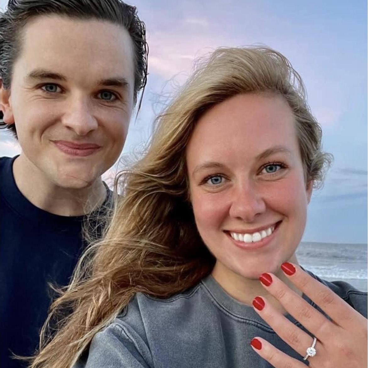 June 2021: Our engagement!
Colin rented the home that was built where my family beach cottage once stood in Ocean City. He got down on one knee in the kitchen and asked me to be his wife!