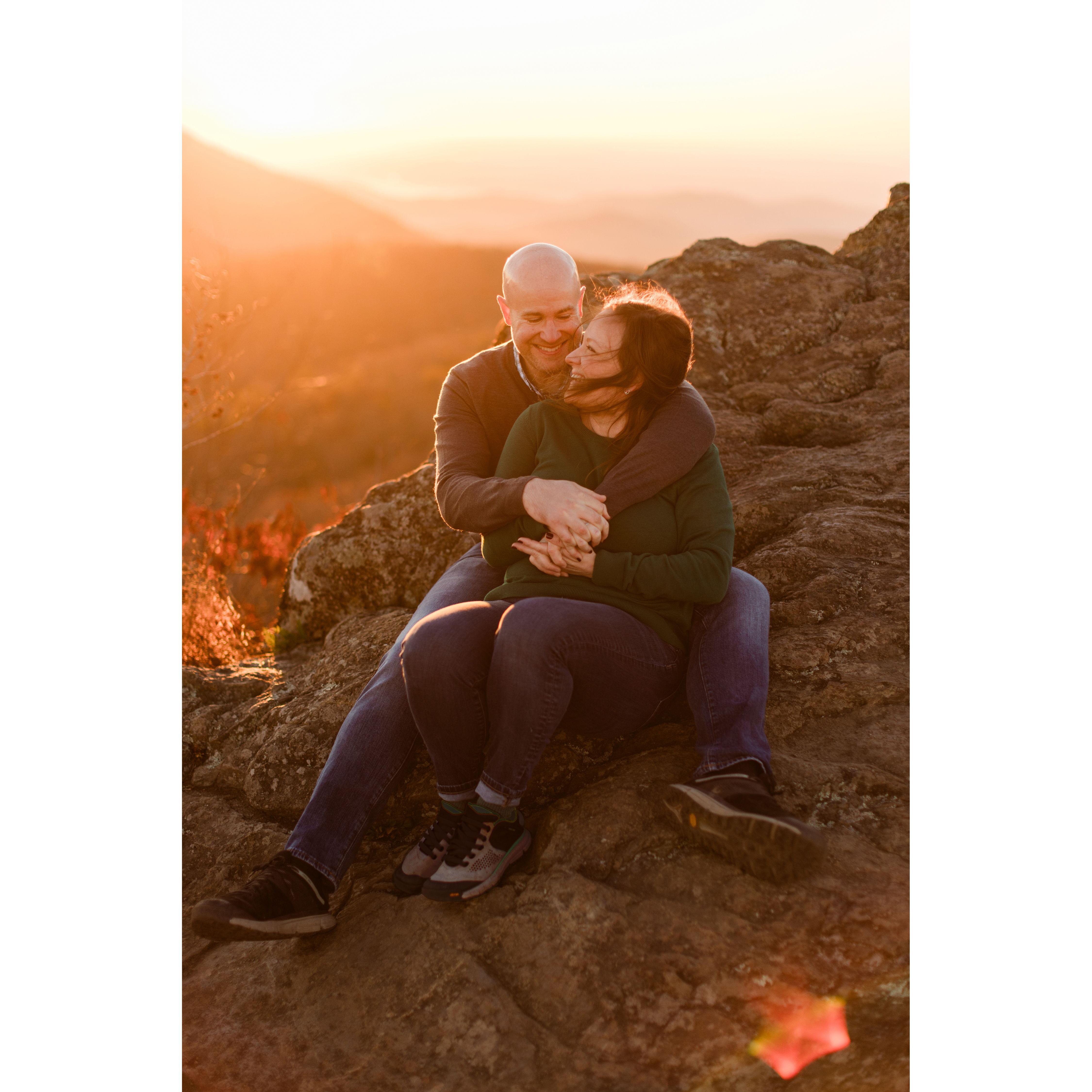 Sunrise in Shenandoah National Park