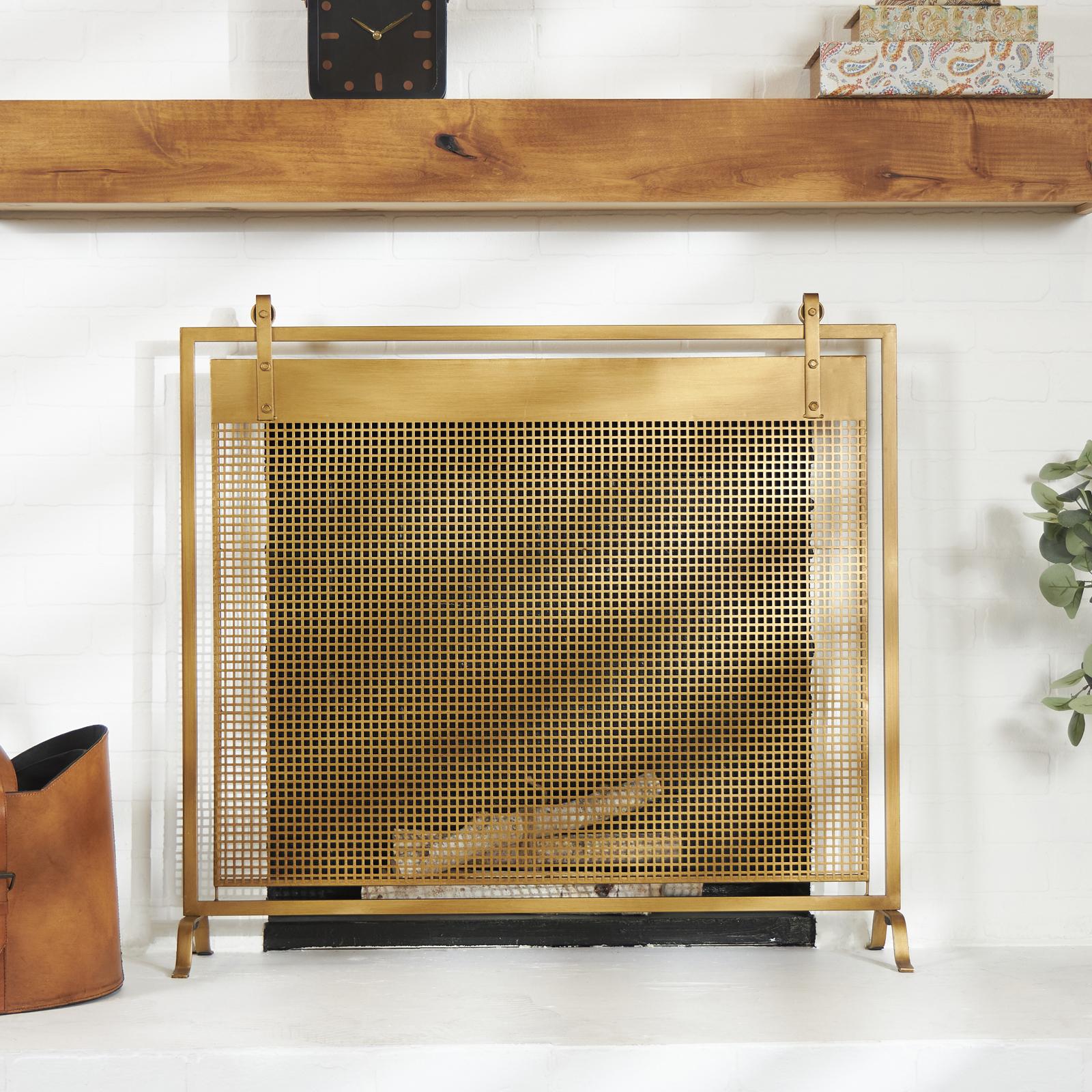 Tisbury Lane, Bolted Single Panel Fireplace Screen | Zola