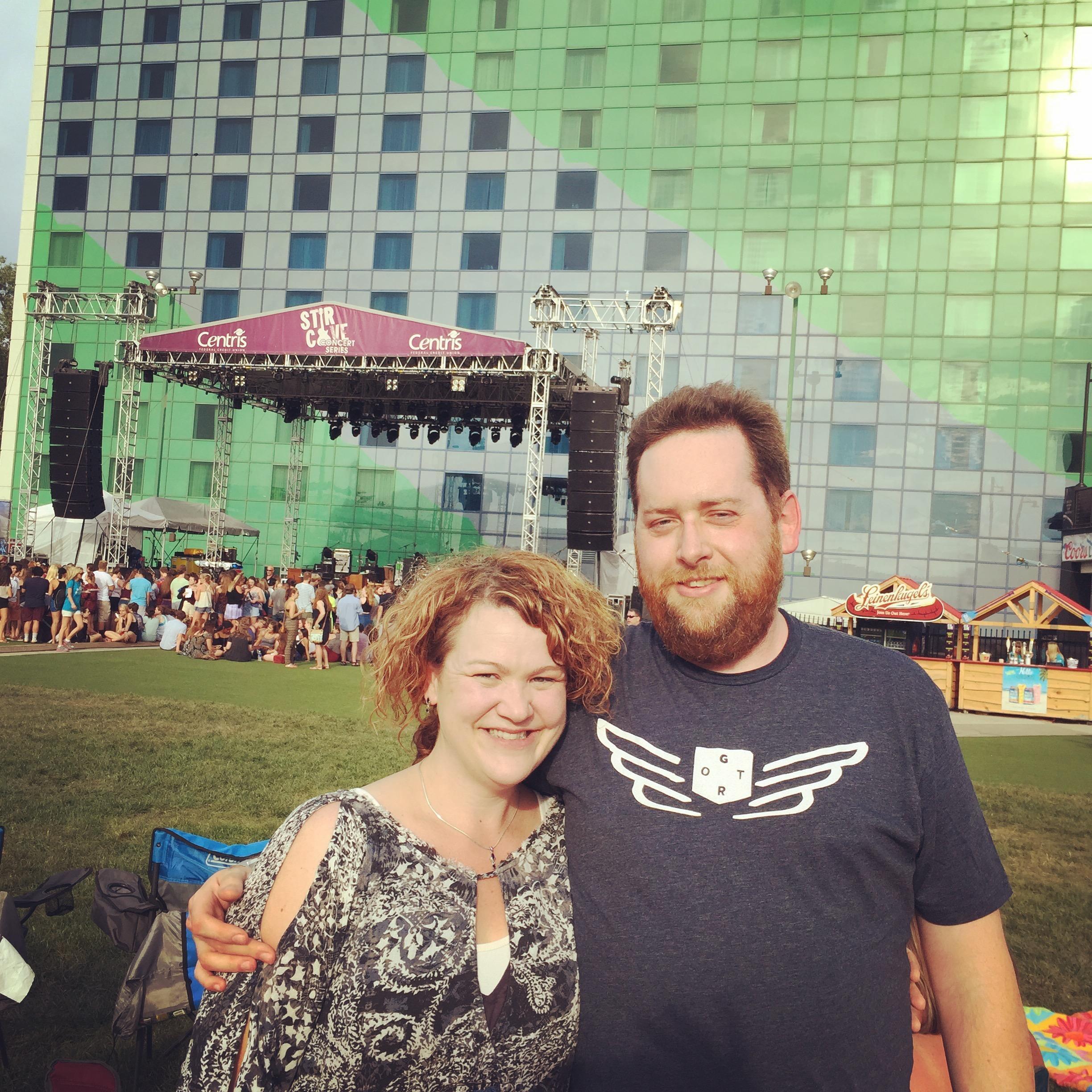 This photo is at Stir Cove in Council Bluffs where we saw Hozier perform.