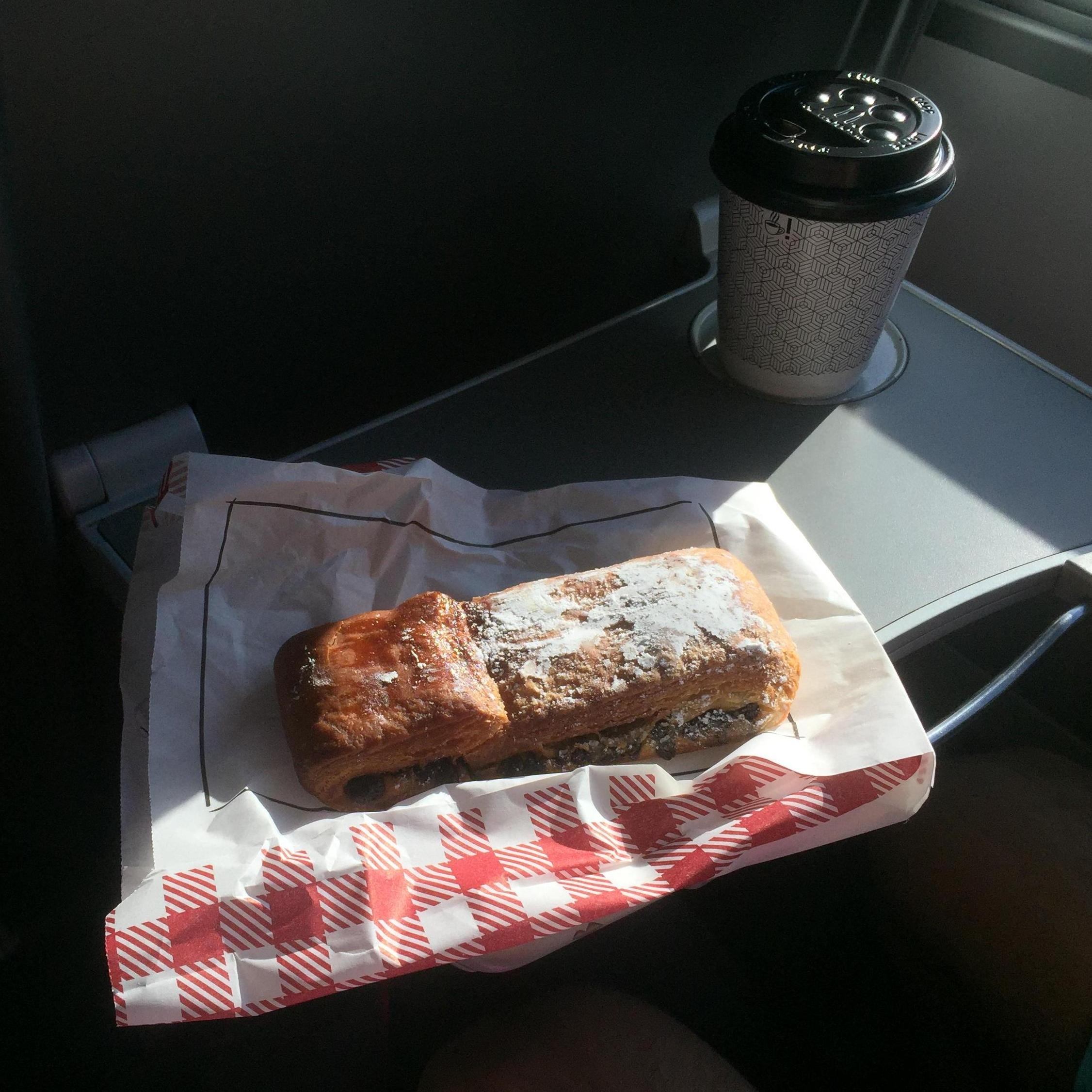 May 23, 2018: Breakfast on the OEBB train as we headed to Salzburg for a fun day trip.