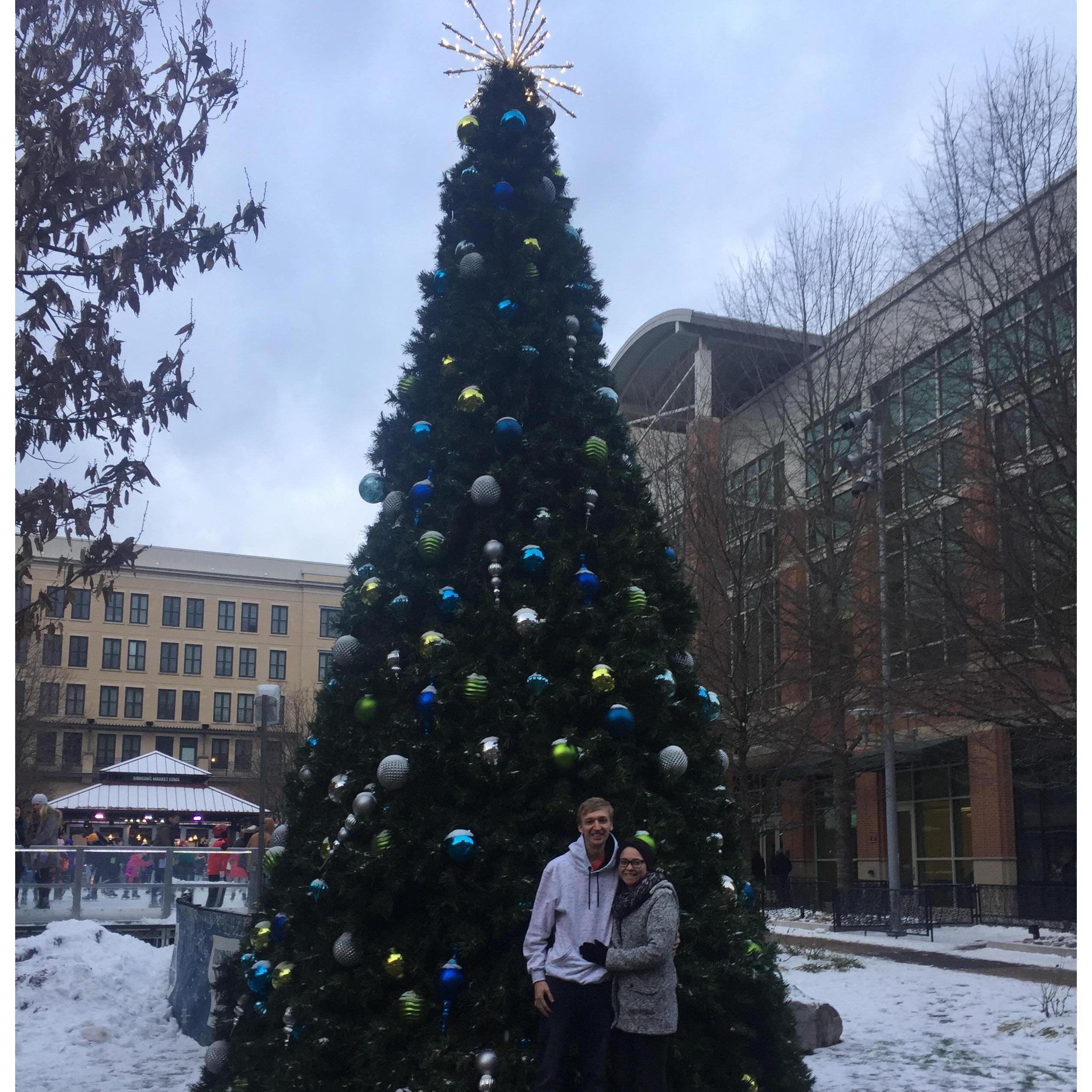 First Christmas together in the same location