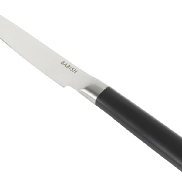 Babish 5-Inch Forged Utility Knife – High-Carbon 1.4116 German Steel Full Tang Kitchen Knife for Precision Cutting and Durability