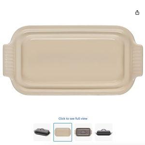 Le Creuset Stoneware Heritage Butter Dish, Oyster