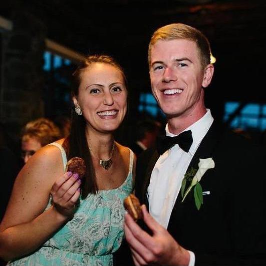 We had fun celebrating at April's wedding. And eating chocolate cookie sandwiches :).