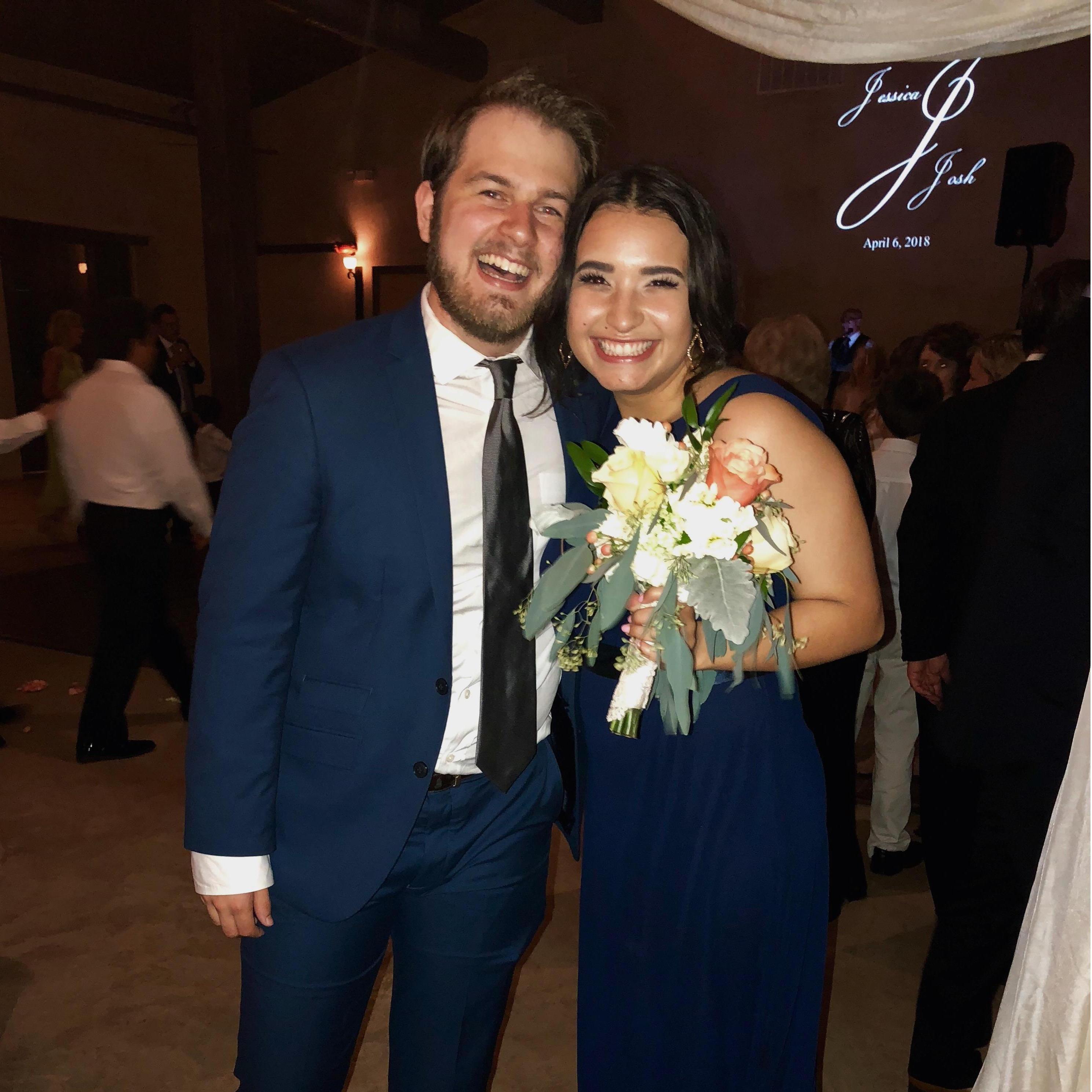 Caught the bouquet TWO years ago!