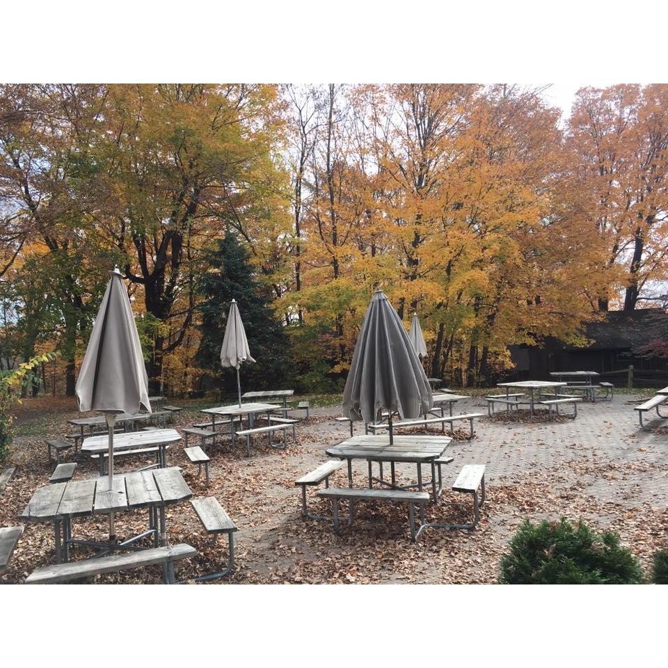 The Commons, outside the lodge where the reception will be held.