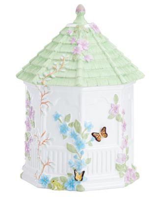 Lenox - Dinnerware, Butterfly Meadow Figural Gazebo Cookie Jar