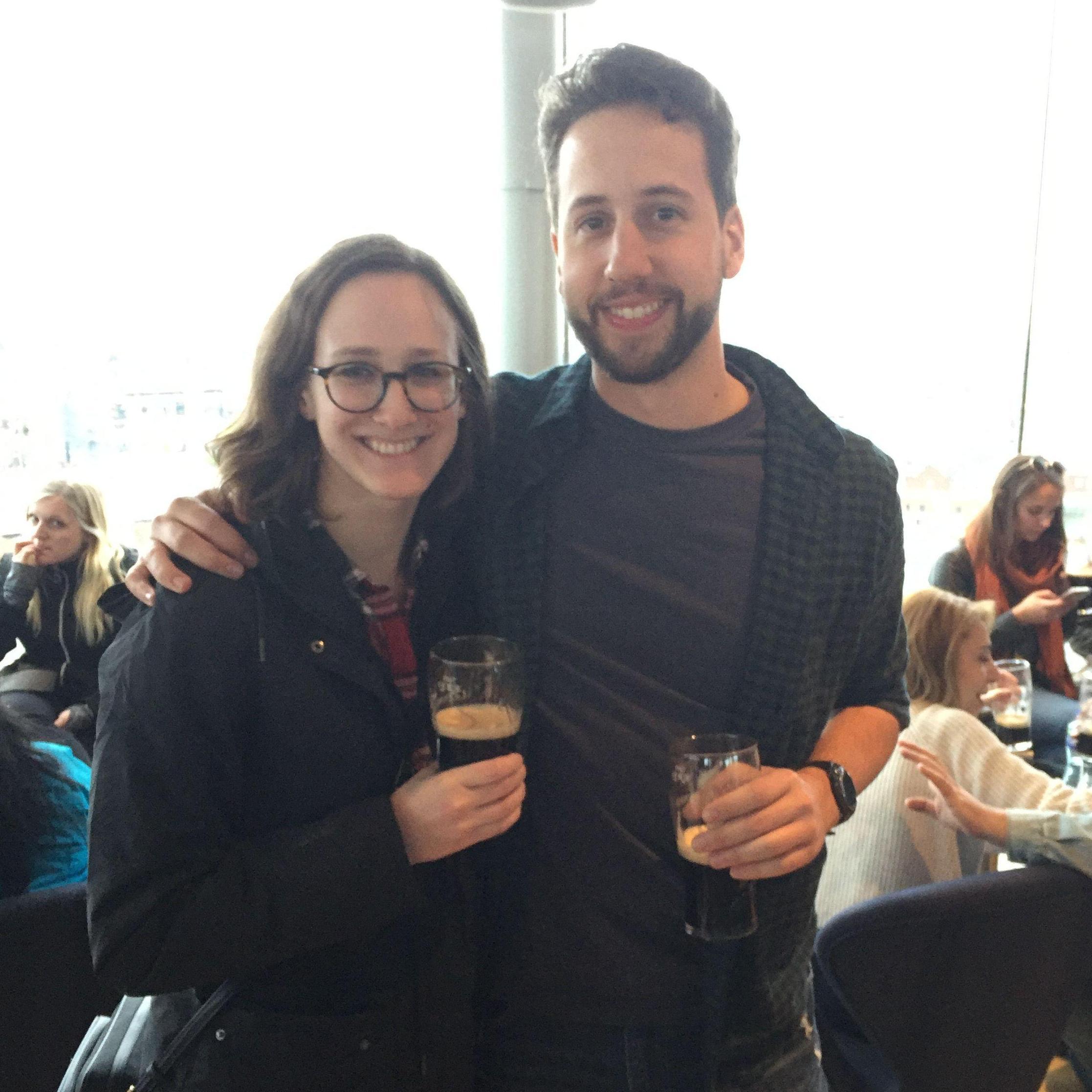 At the Guinness Storehouse in Dublin, 2019