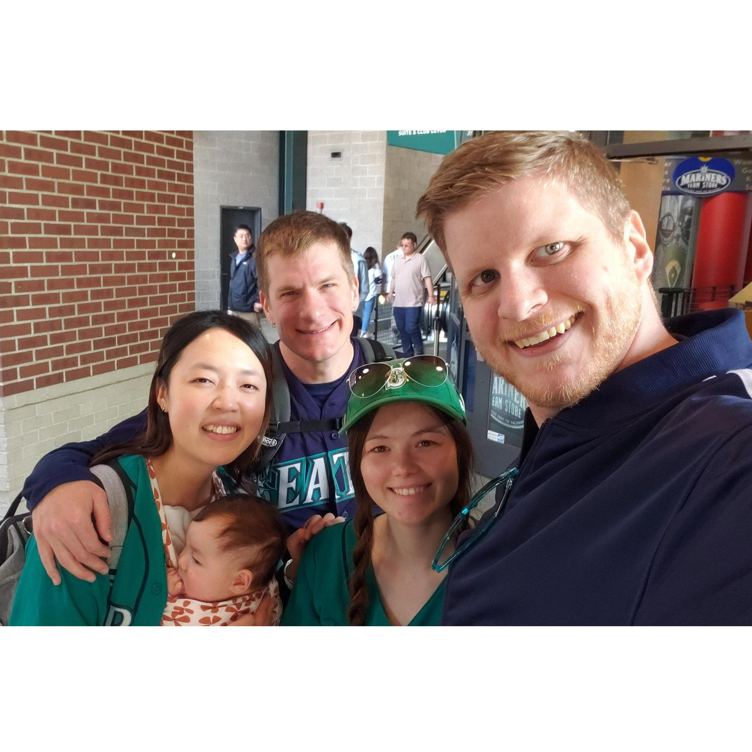 Look who we randomly ran into at a work team outing at a Mariners game! June, 2019